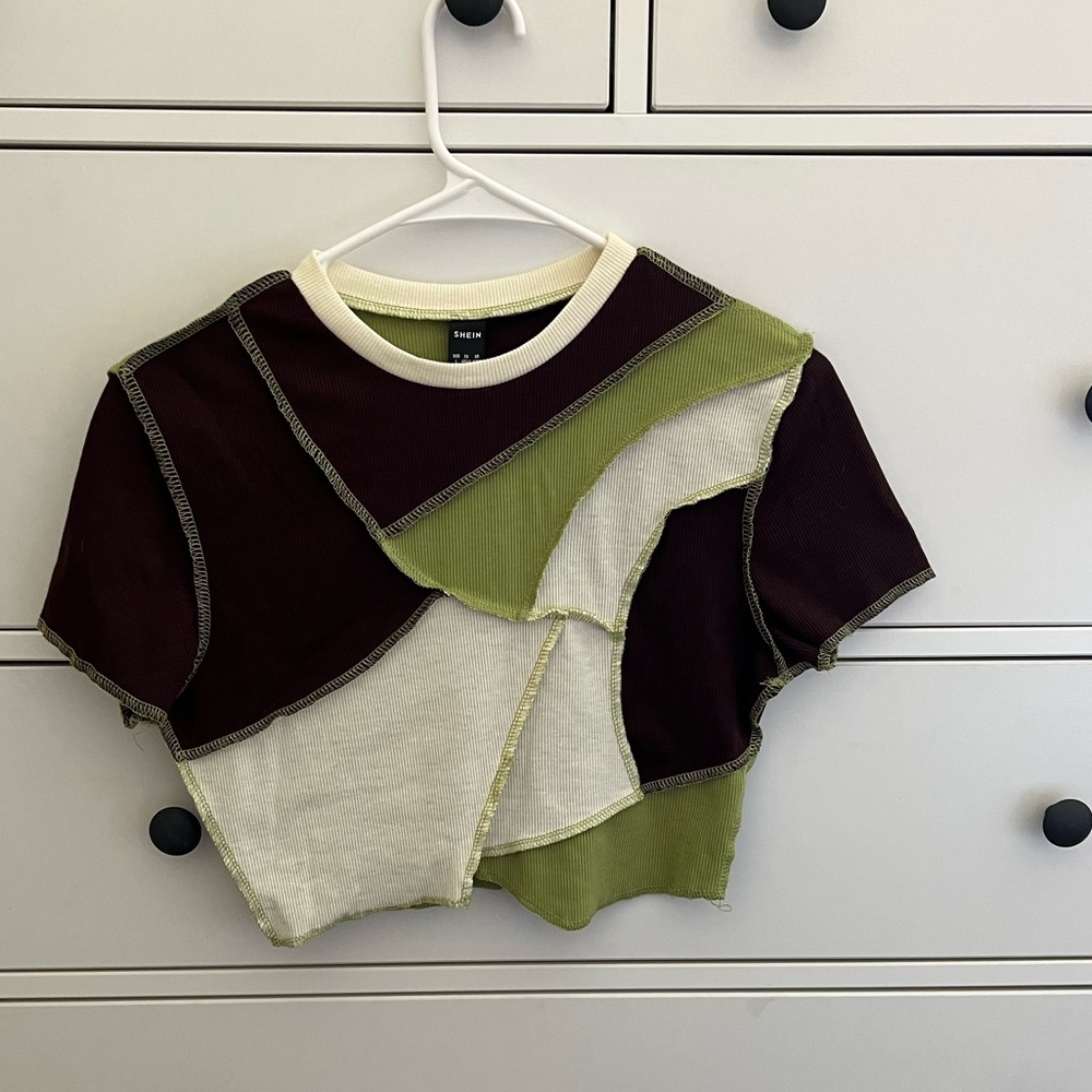 Shein Colorblock Crop